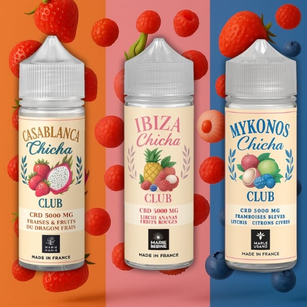 Chicha Club CBD e-liquid 100 ml – XL bottle format