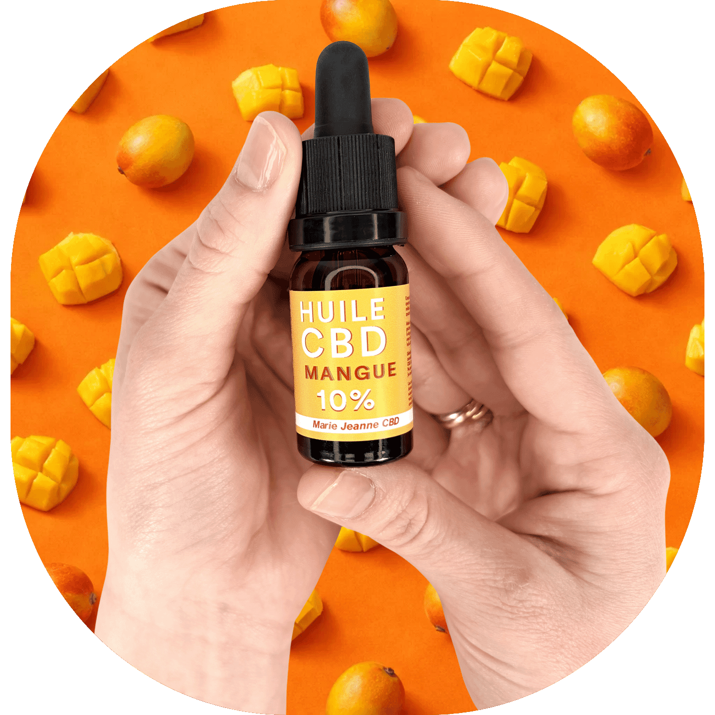 Huile CBD saveur Mangue - Marie Jeanne CBD