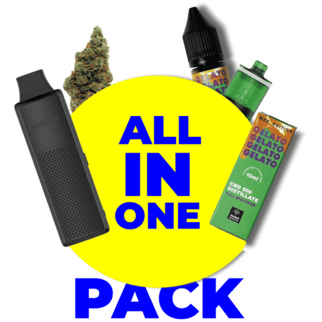 CBD Starter Pack – Ekwik Vaporizer, Flower & E-liquid