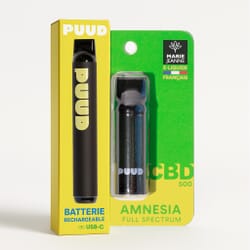 PUUD Amnesia Full Spectrum - 600 Puffs CBD 500 réutilisable