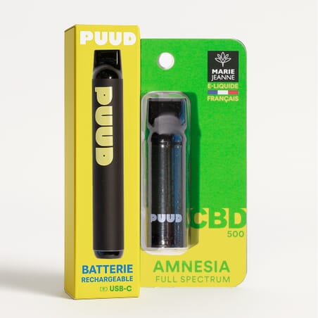 600 Puffs CBD 500mg Réutilisable Amnesia