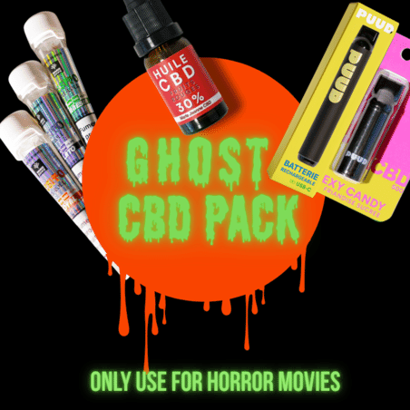 Ghost CBD Pack Halloween: CBD Oil, Puud Puff & Pre-Rolls