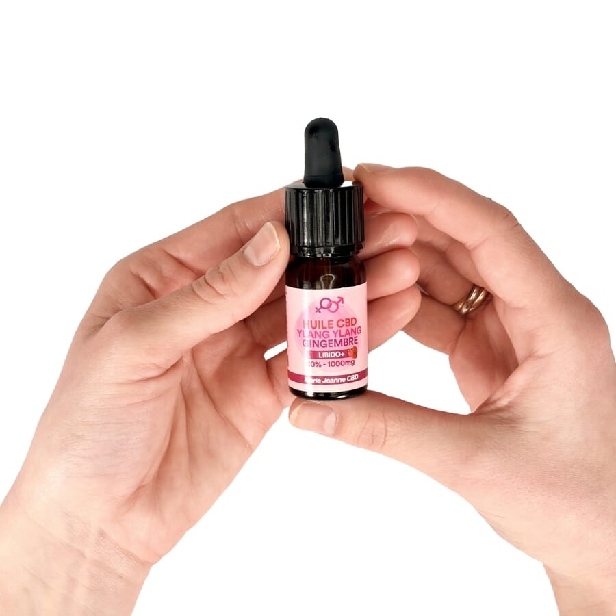 Huile CBD Libido : Gingembre & Ylang Ylang - Marie Jeanne CBD